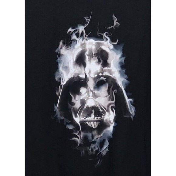 Lucas Flim Ltd. Darth Vader Smoked Graphic T-Shirt 100% Cotton Size XL D03-0021 - Picture 3 of 8